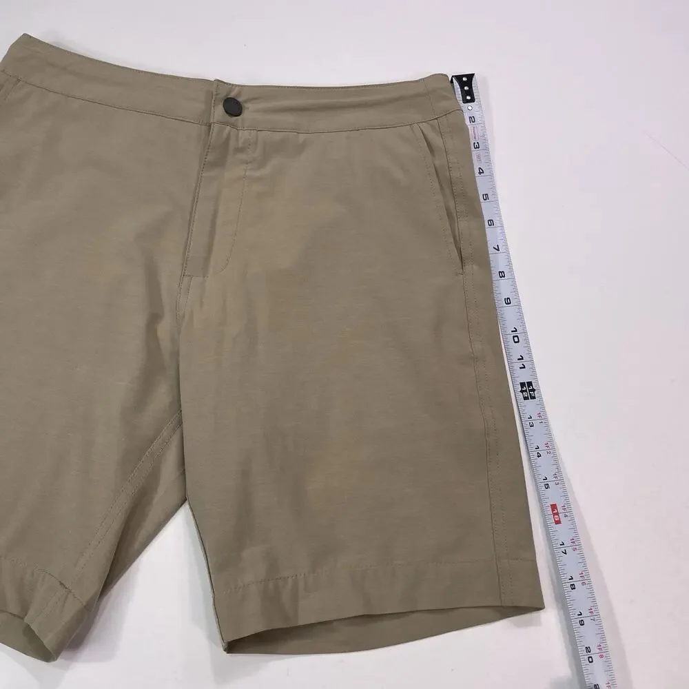 Faherty All Day 9” Shorts Men’s 31 (M. 32) Biege Belt Loops Drawstring Golf